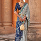 Trendy Saree Silk Blue Patola Print Saree