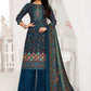 Salwar Suit Pashmina Blue Print Salwar Kameez