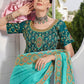 Trendy Saree Organza Satin Blue Embroidered Saree