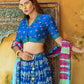 Lehenga Choli Viscose Blue Digital Print Lehenga Choli