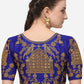 Blouse Silk Blue Embroidered Blouse