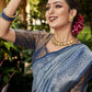 Classic Silk Blue Fancy Work Saree