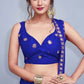 Lehenga Choli Tafeta Silk Blue Embroidered Lehenga Choli