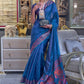 Classic Organza Blue Weaving Saree