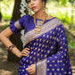 Classic Banarasi Silk Blue Woven Saree