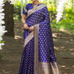 Classic Banarasi Silk Blue Woven Saree