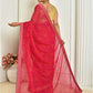 Casual Chiffon Pink Digital Print Saree