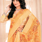 Classic Chiffon Mustard Fancy Work Saree