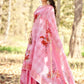 Contemporary Cotton Jacquard Pink Patch Border Saree