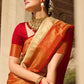 Classic Silk Cream Patch Border Saree