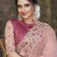 Traditional Saree Tissue Peach Embroidered Saree