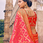 Classic Georgette Pink Embroidered Saree