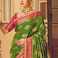 Designer Fancy Fabric Green Embroidered Saree