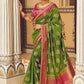 Designer Fancy Fabric Green Embroidered Saree
