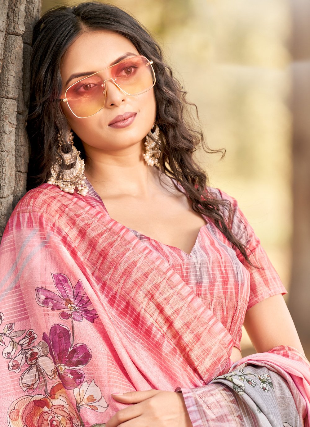 Trendy Saree Cotton Jacquard Multi Colour Patch Border Saree