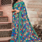 Classic Georgette Multi Colour Fancy Work Saree