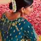 Trendy Saree Silk Mustard Teal Patch Border Saree