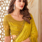 Classic Silk Mustard Embroidered Saree