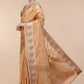 Casual Organza Orange Patch Border Saree