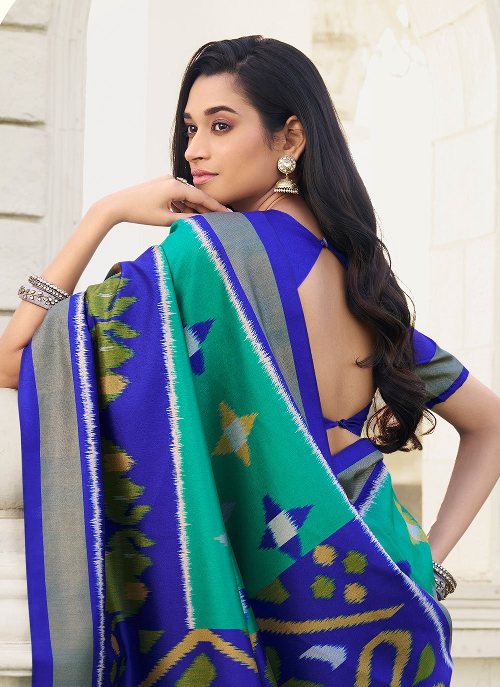 Contemporary Silk Multi Colour Digital Print Saree