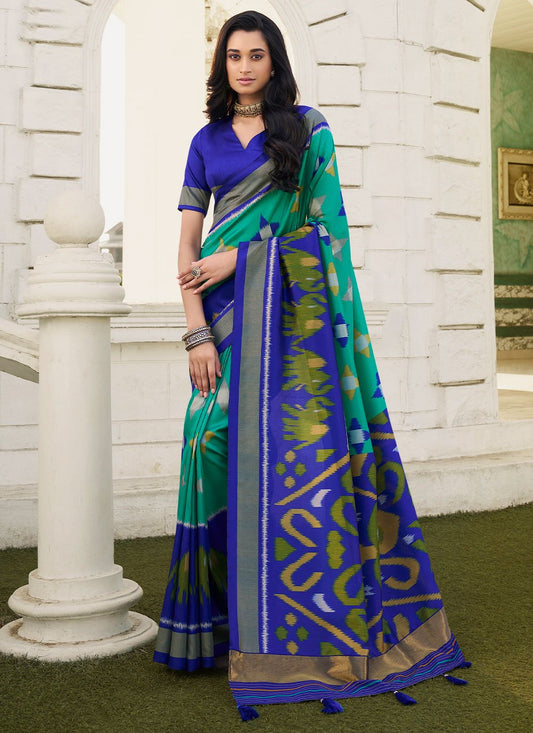 Contemporary Silk Multi Colour Digital Print Saree