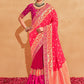 Classic Silk Pink Patch Border Saree