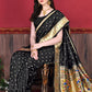 Contemporary Silk Black Patch Border Saree