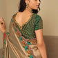 Classic Silk Beige Embroidered Saree