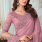 Trendy Saree Silk Pink Embroidered Saree
