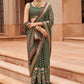 Classic Brasso Green Diamond Saree