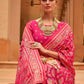 Contemporary Brasso Pink Diamond Saree