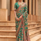 Classic Brasso Green Diamond Saree