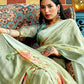 Trendy Saree Brasso Sea Green Fancy Work Saree