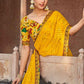 Trendy Saree Brasso Yellow Fancy Work Saree