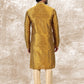 Kurta Pyjama Brocade Jacquard Silk Gold Fancy Work Mens