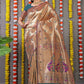 Trendy Saree Banarasi Silk Brown Weaving Saree