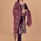 Trendy Suit Banarasi Silk Brown Jacquard Work Salwar Kameez