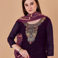 Trendy Suit Banarasi Silk Brown Jacquard Work Salwar Kameez