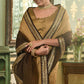 Trendy Saree Chinon Brown Embroidered Saree