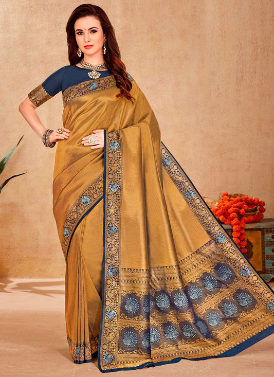 Classic Silk Brown Weaving Saree