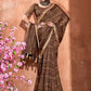 Classic Cotton Brown Print Saree