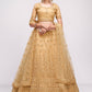 Lehenga Choli Net Brown Cord Work Lehenga Choli