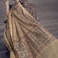 Contemporary Silk Brown Digital Print Saree