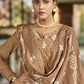 Salwar Suit Cotton Brown Embroidered Salwar Kameez