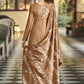 Salwar Suit Cotton Brown Embroidered Salwar Kameez