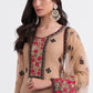 Salwar Suit Georgette Brown Embroidered Salwar Kameez