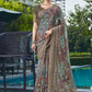 Trendy Saree Linen Brown Embroidered Saree