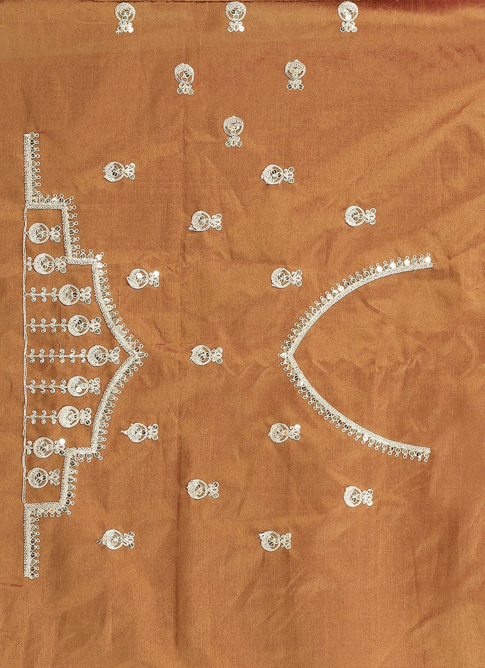 Classic Organza Brown Cord Work Saree