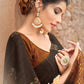 Classic Silk Brown Print Saree