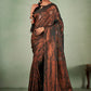 Traditional Saree Georgette Brown Weaving Saree